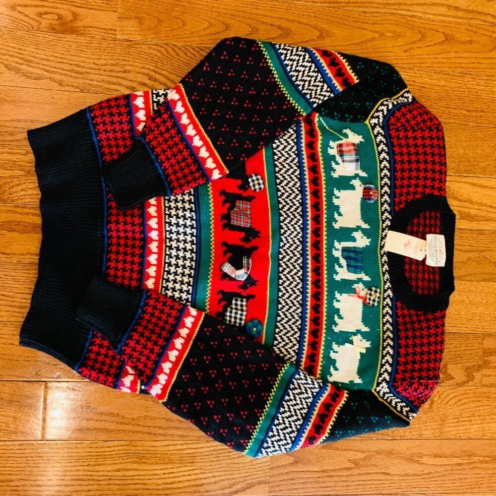 NWT Vintage Susan Bristol Knit Sweater Hand Embroidered 1992 - Picture 16 of 16